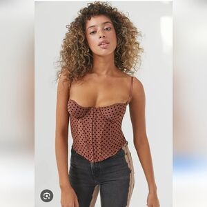 Urban Outfitters Brown Polka Dot Camisole